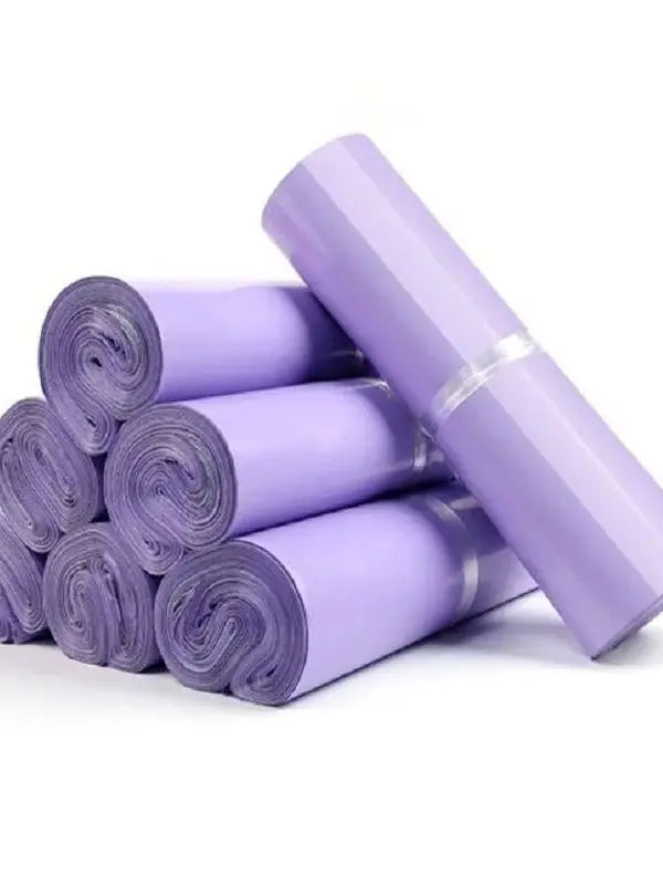 Purple Poly Mailer Envelopes with Self-Seal Adhesive (Set of 100)