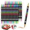 Dual-Tip Acrylic Paint Markers Set for Art and Craft Projects