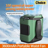 Rechargeable Hands-Free Waist Fan with Power Bank
