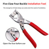 Metal Snap Fastener Kit with Hand Press Pliers & Storage Box