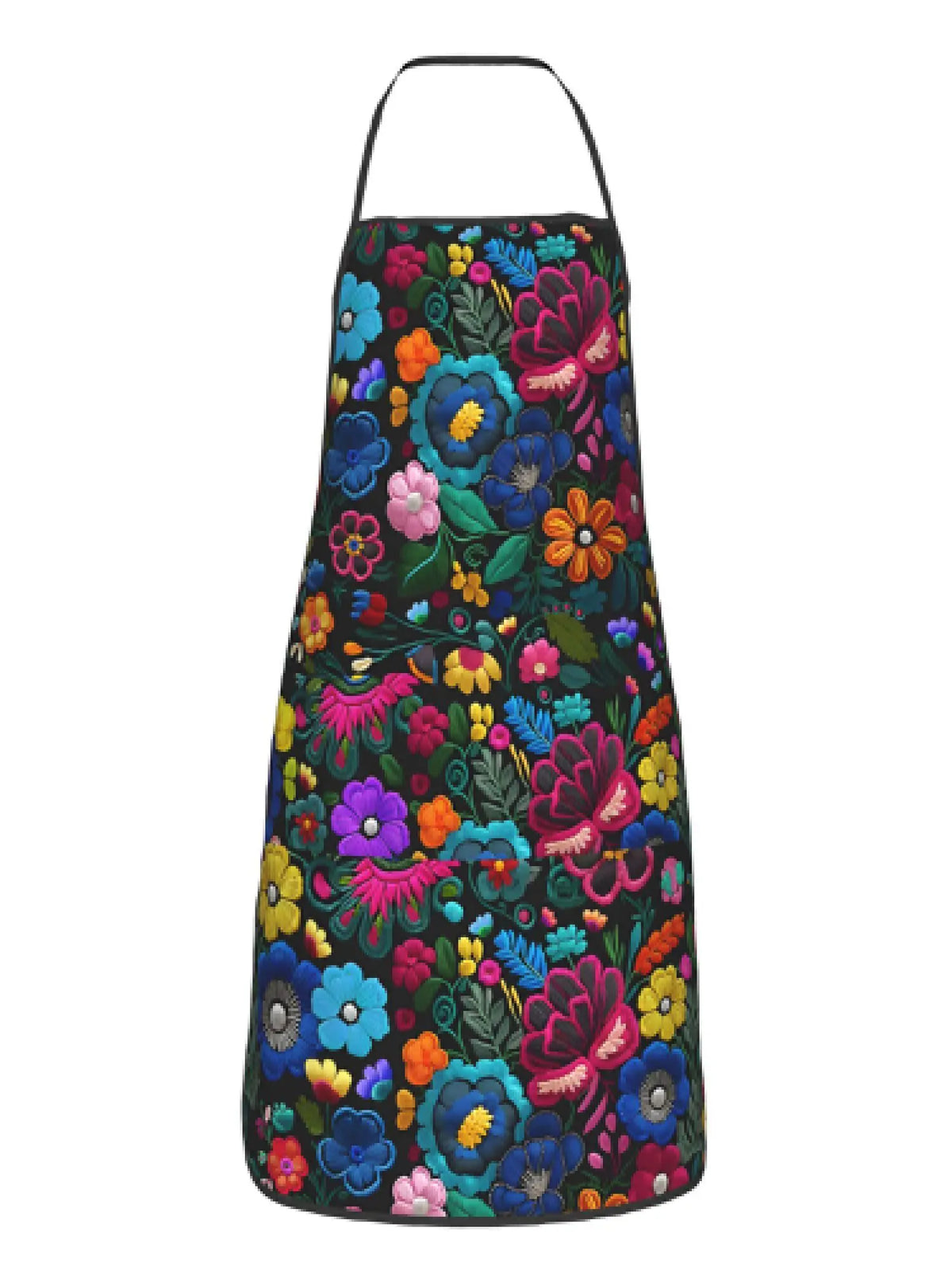 Floral Print Sleeveless Apron for Kitchen, Baking & Crafting