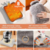 Reusable Hot Water Bottle with Soft Fleece Cover