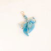 Chic Silk Bow Keychain with Ribbon Charm