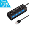 7-Port USB 2.0 Hub with Individual LED Switches