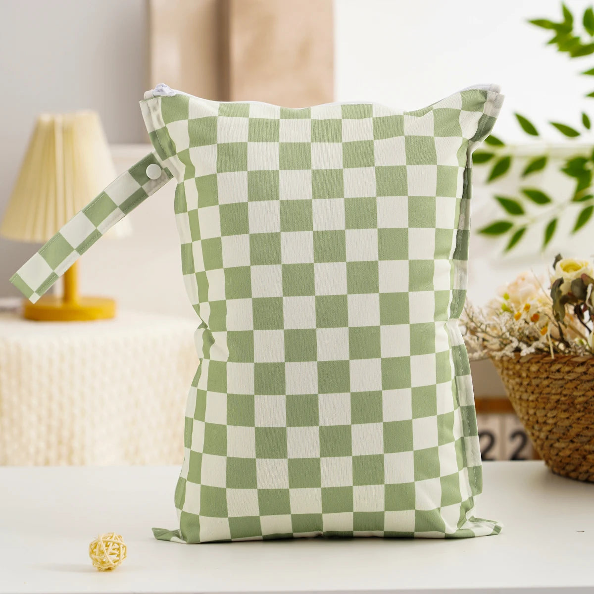 Waterproof Reusable Diaper Cover Wet Bag with Hanging Strap