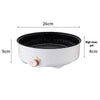 Electric Non-Stick Frying Pan with Adjustable Heat