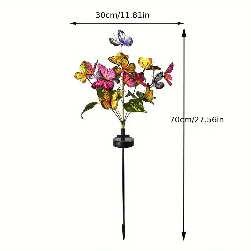 Solarbetriebene LED-Schmetterlings-Gartenlampen