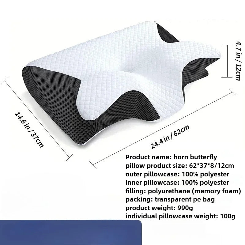 Butterfly Memory Foam Neck Support Pillow