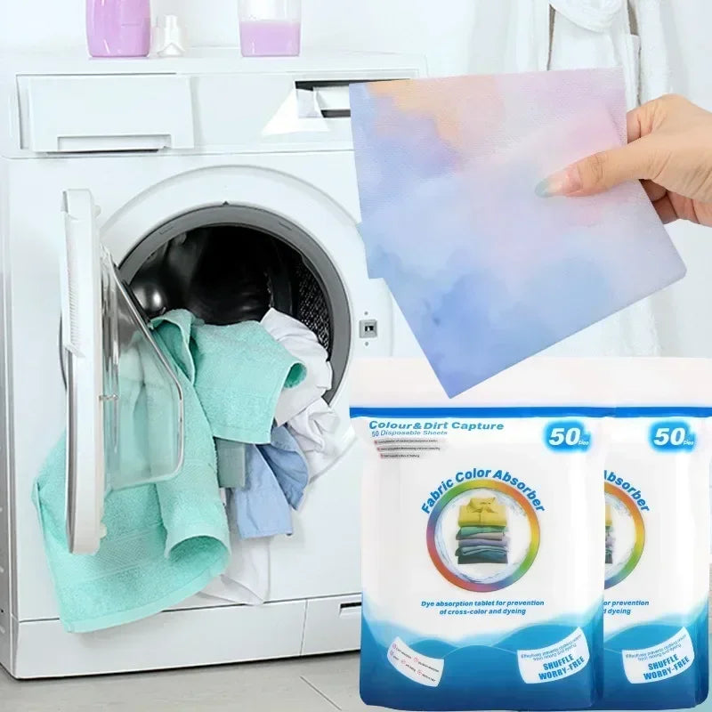 Laundry Color Catcher Sheets - Anti-Dye Transfer Laundry Helper