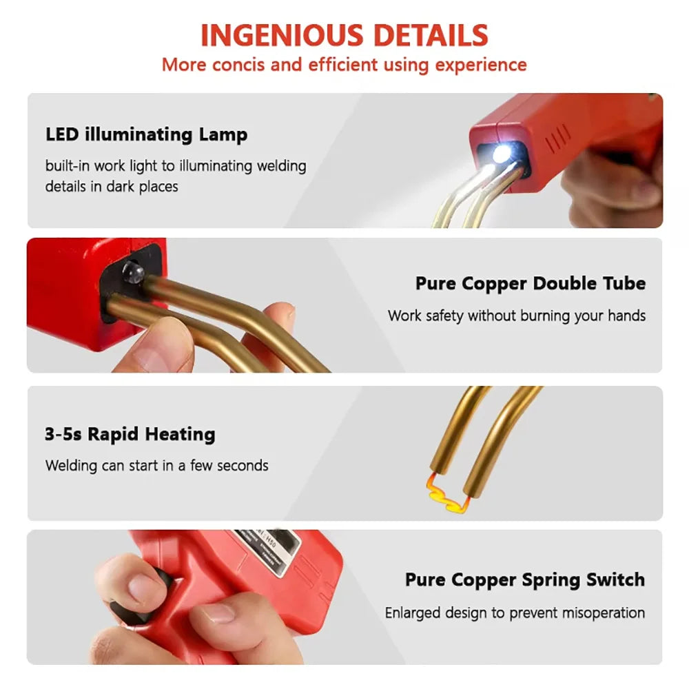 Plastic Welding Kit with Hot Stapler for Car Bumper & DIY Repairs