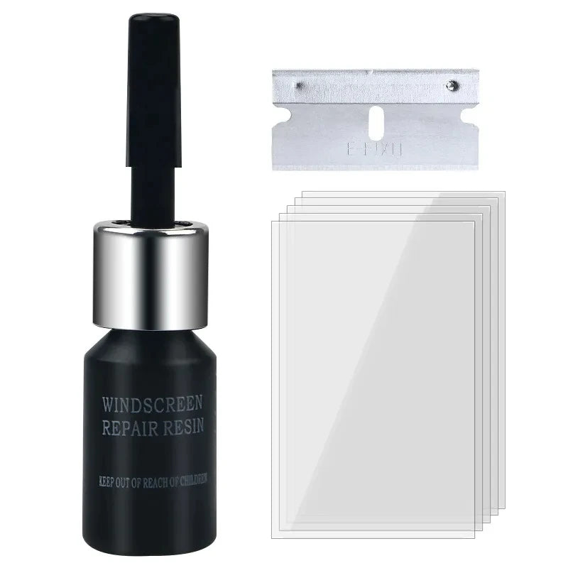 Windshield Crack Repair Kit with Resin Applicator