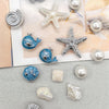 Beach-Themed Shoe Charms Set - 16 Pieces