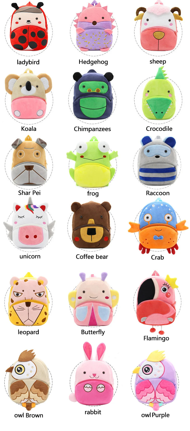 Adorable Animal Plush Backpack for Toddlers