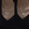 Heart & Clover Zircon Pendant Necklace