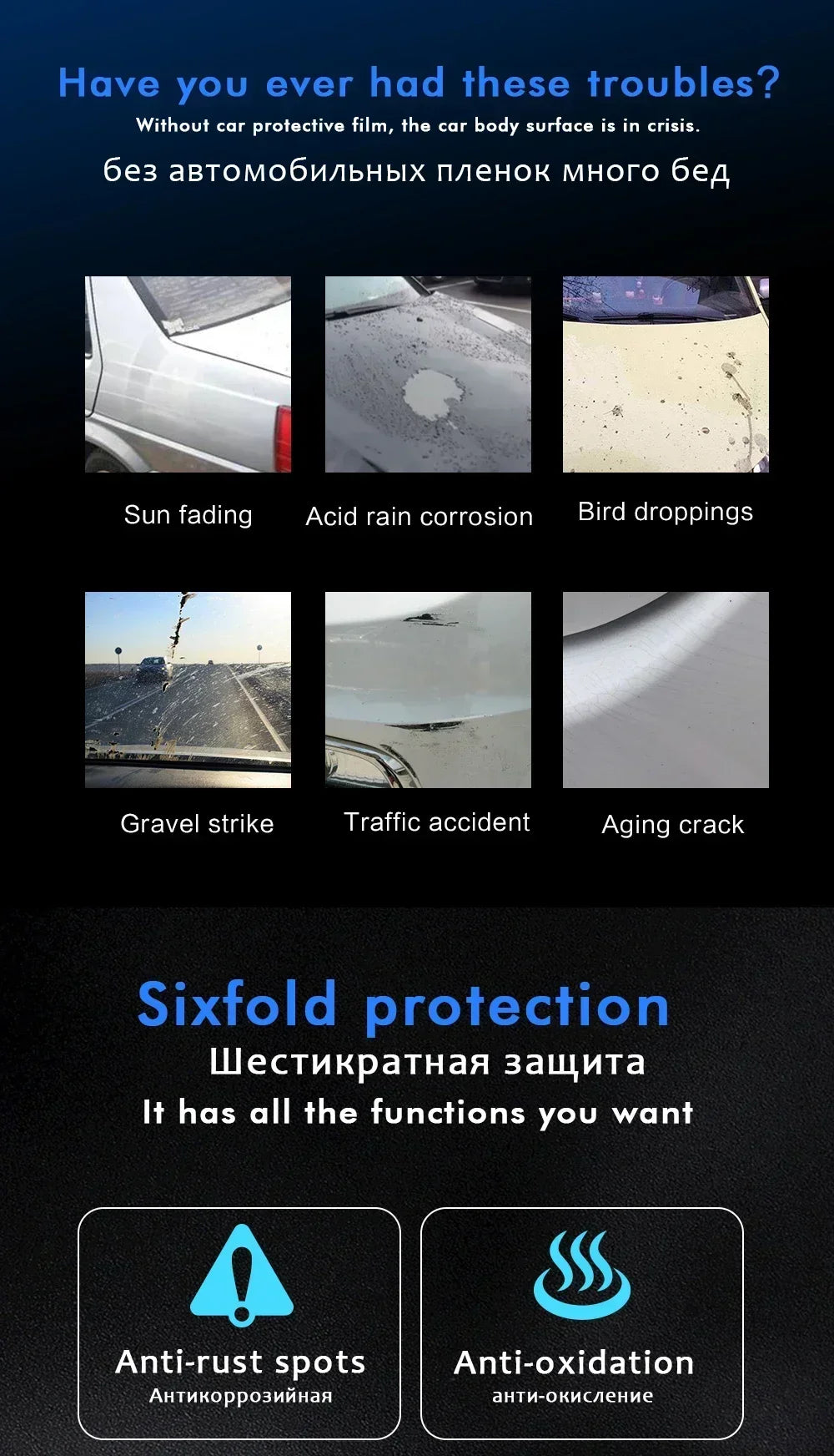 Smoke Black Car Headlight & Taillight Tint Film