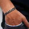 Vintage Stainless Steel Cuban Link Bracelet
