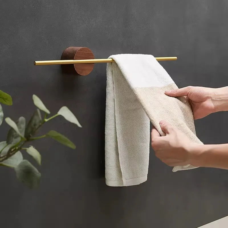 Adjustable Wood Towel Rack