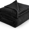 Black Microfiber Fleece Blanket