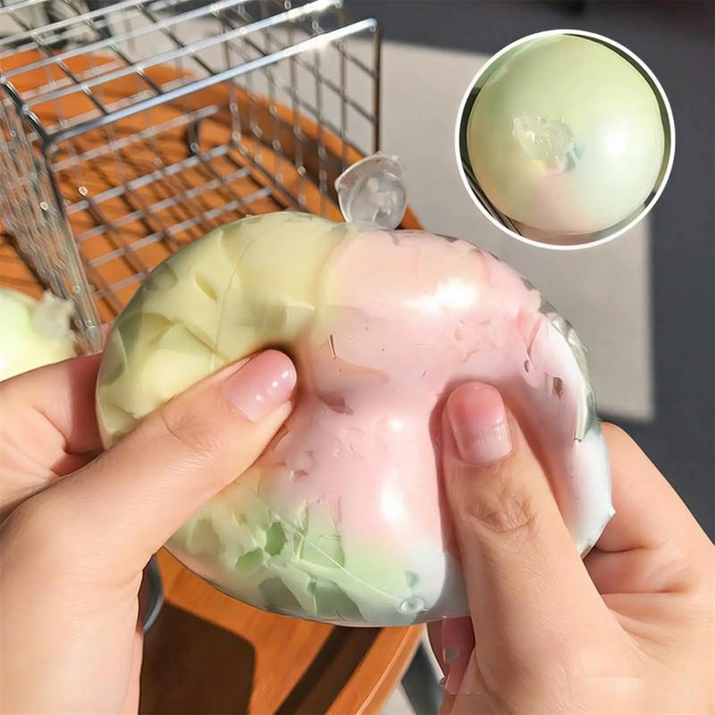 Slow-Rebound Stressball mit knackigem Quetschgeräusch