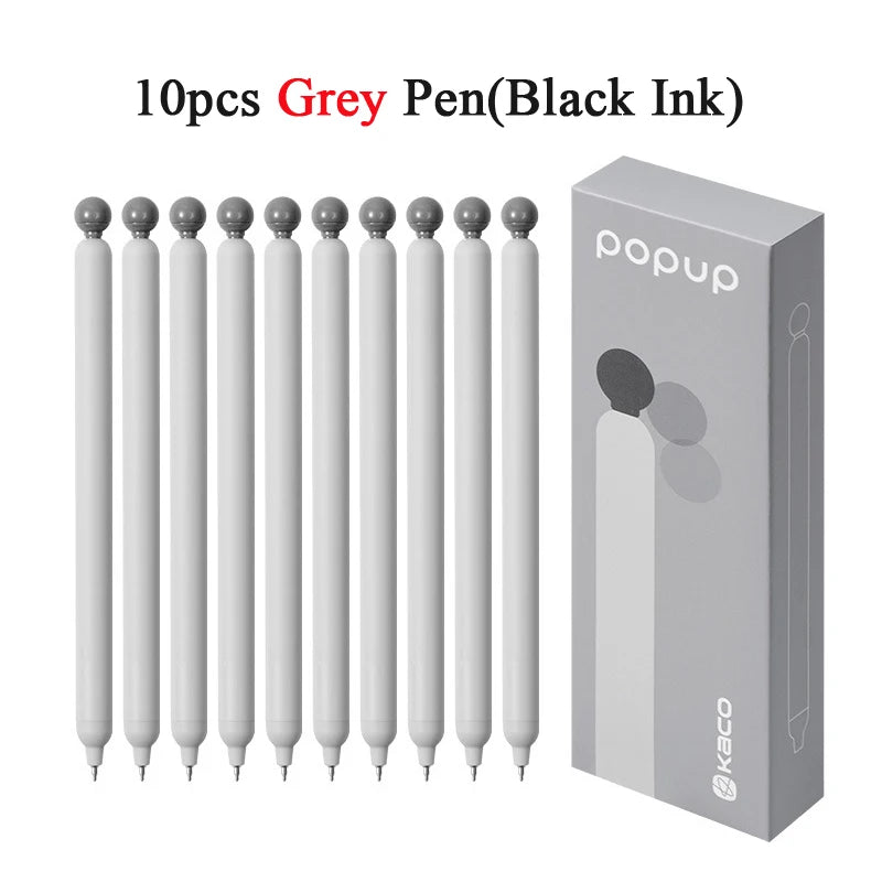 KACO POPUP Retractable Gel Pen – 0.5mm Smooth Writing, Quick-Dry Ink