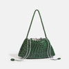 Handwoven Hobo Shoulder Bag with Large Inner Pocket