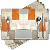 Floral Linen Placemats for Dining Table