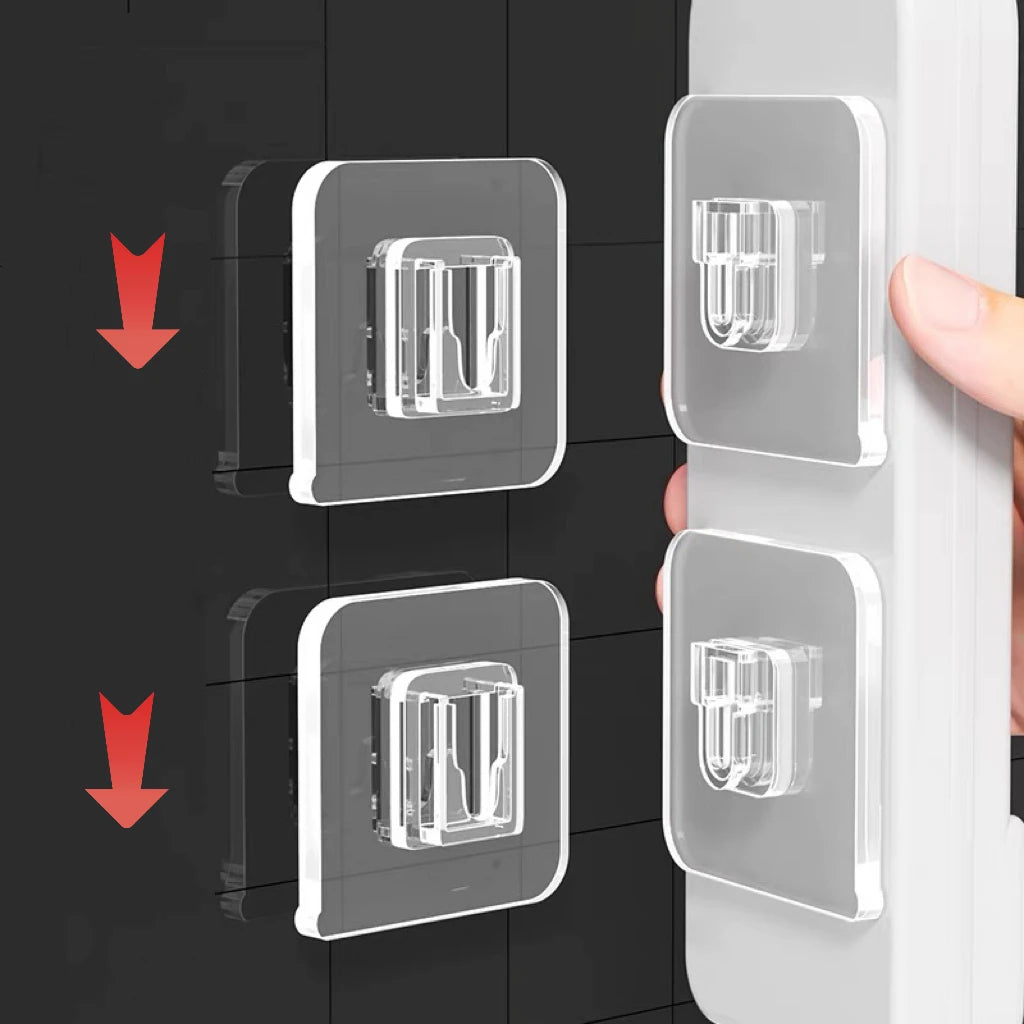 Double-Sided Adhesive Wall Hooks – Invisible, Traceless Organizer for Any Room