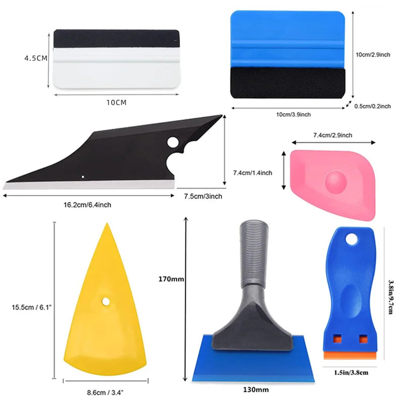 Professional Car Vinyl Wrap & Window Tint Tool Kit