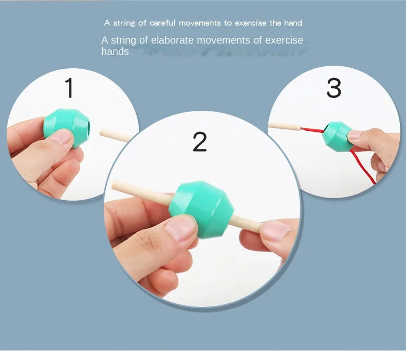 Montessori Wooden Color & Shape Matching Puzzle for Toddlers