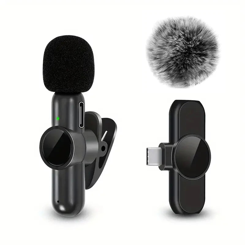 Wireless Lavalier Microphone for Smartphones and Cameras