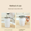 Self-Stirring Travel Mug with Temperature Display