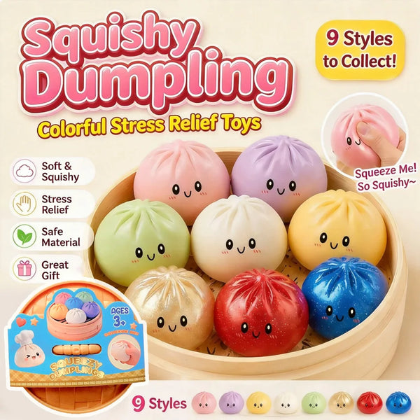 Smiley Face Dumpling Squishy Toy