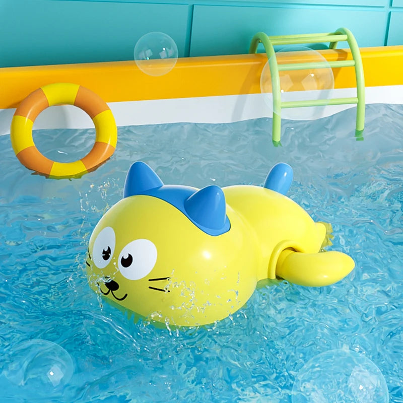 Wind-Up Swimming Animal Bath Toys for Toddlers