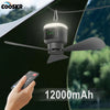 Portable Ceiling Fan with Remote and LED Light