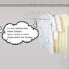 Kids' Velvet Non-Slip Slim Hangers with 360° Swivel Hooks (10-Pack)