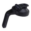 Black wide mouth mason jar lids with a pour spout and handle