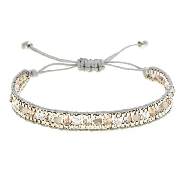 Bohemian Crystal Beaded Bracelet