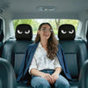 Funny Angry Eyes Car Headrest Covers (Set of 2)