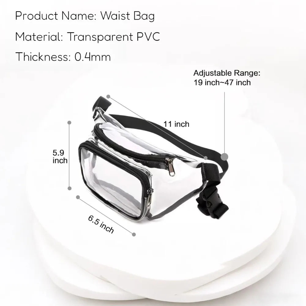 Clear Stadium-Approved Fanny Pack with Adjustable Strap