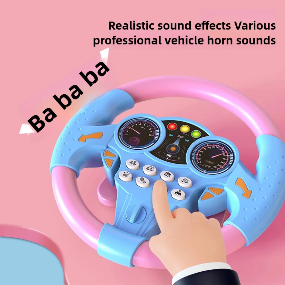 360° Rotating Music Steering Wheel Toy for Kids