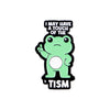 Cute Frog Enamel Pin with Sarcastic Quote