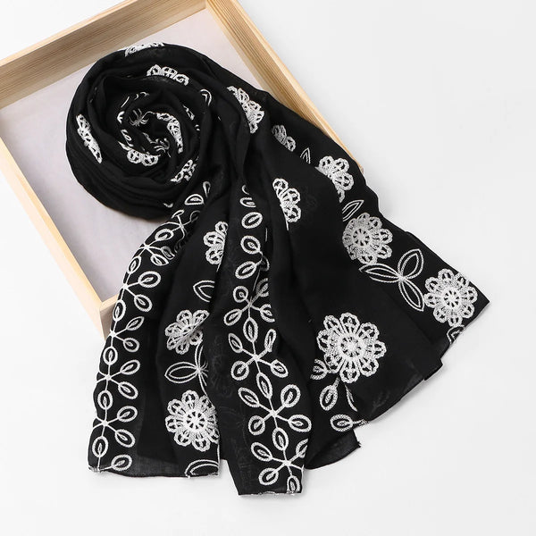 Retro Ethnisch Bestickte Shawl