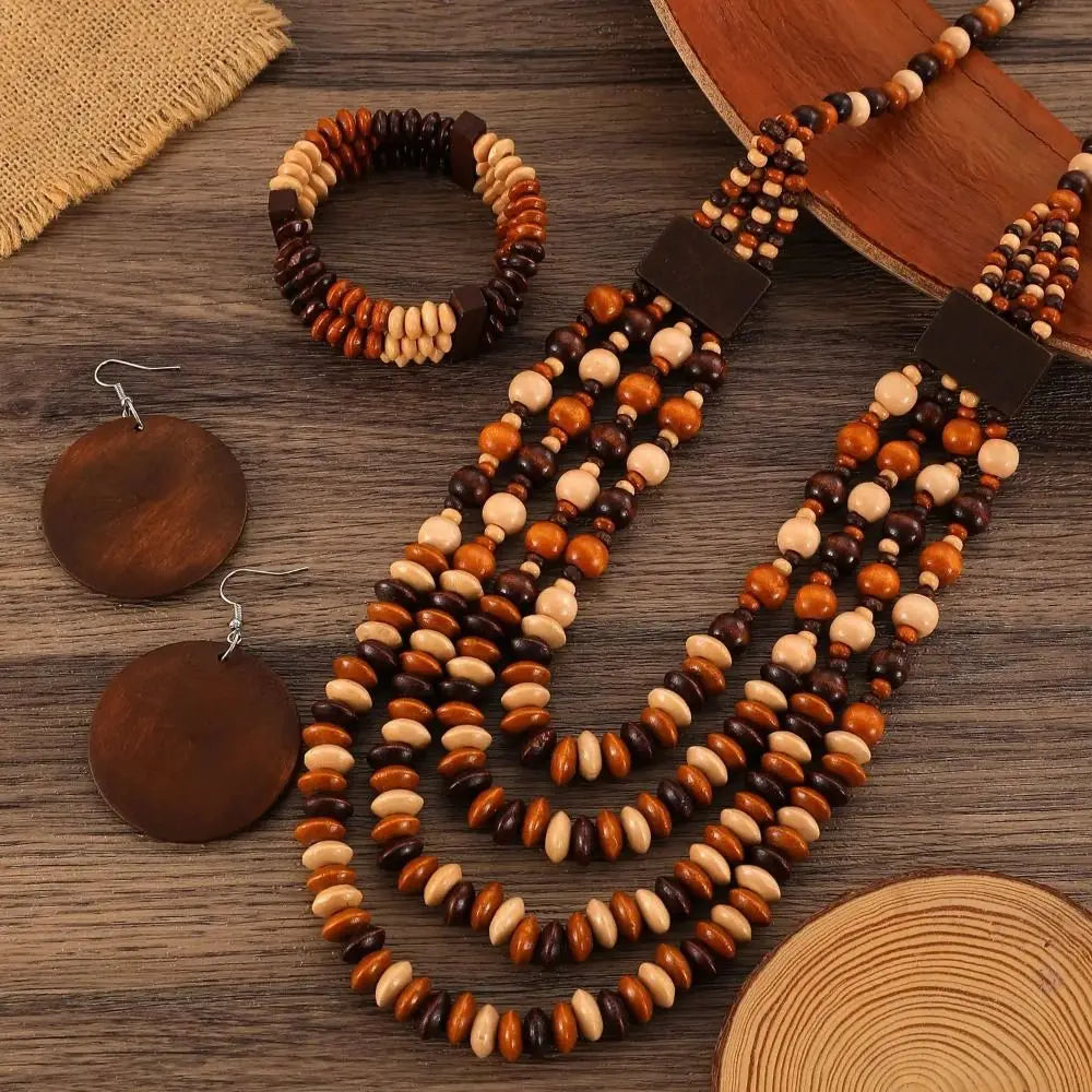 Set de Collar de Cuentas Encapa Bohemio
