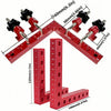 Aluminum Alloy Right Angle Clamp with 90-Degree Positioning Ruler