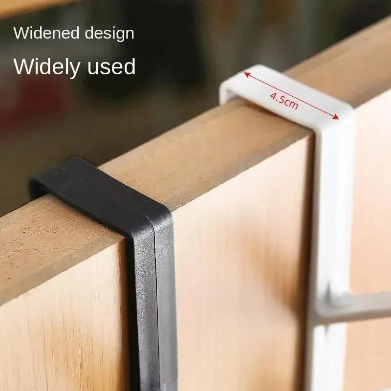 5-Hook Over-the-Door Coat Hanger for Closet & Cabinet Storage