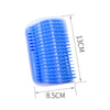 Corner-Mounted Cat Scratcher & Grooming Brush