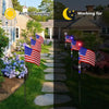 Solar-Powered American Flag Stake Lights (8-Pack)