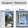 Door and window sealing with 5mm thick black EVA foam tape for soundproof and weatherproof protection