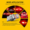 Red LED Brake Light Bulbs with Strobe Function – 1200 Lumens, Plug-and-Play