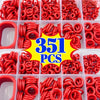 Silicone O-Ring Assortment Kit for Plumbing, Auto Repair, and Sealing Applications